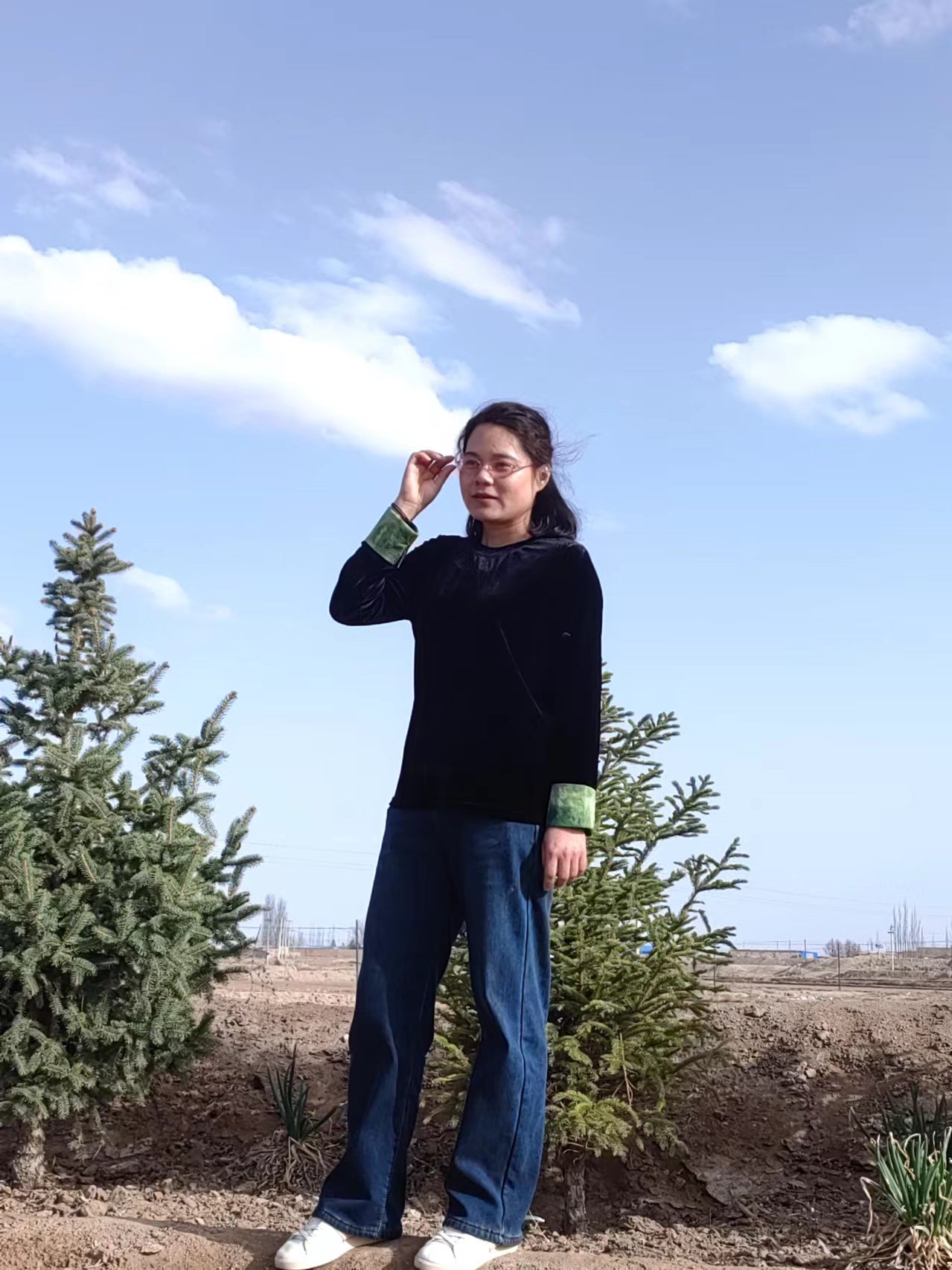 High-quality custom order, contrasting cuffs, Chinese-style sweatshirt.