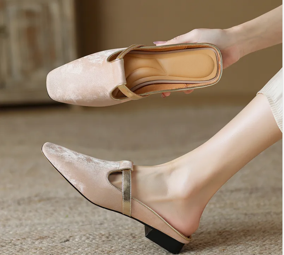 Industrial Women's Shoes SIFEIRO 2024 Spring New Arrival Genuine Leather Elegant Design Hollow-Out Slippers