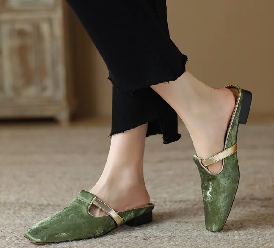 Industrial Women's Shoes SIFEIRO 2024 Spring New Arrival Genuine Leather Elegant Design Hollow-Out Slippers