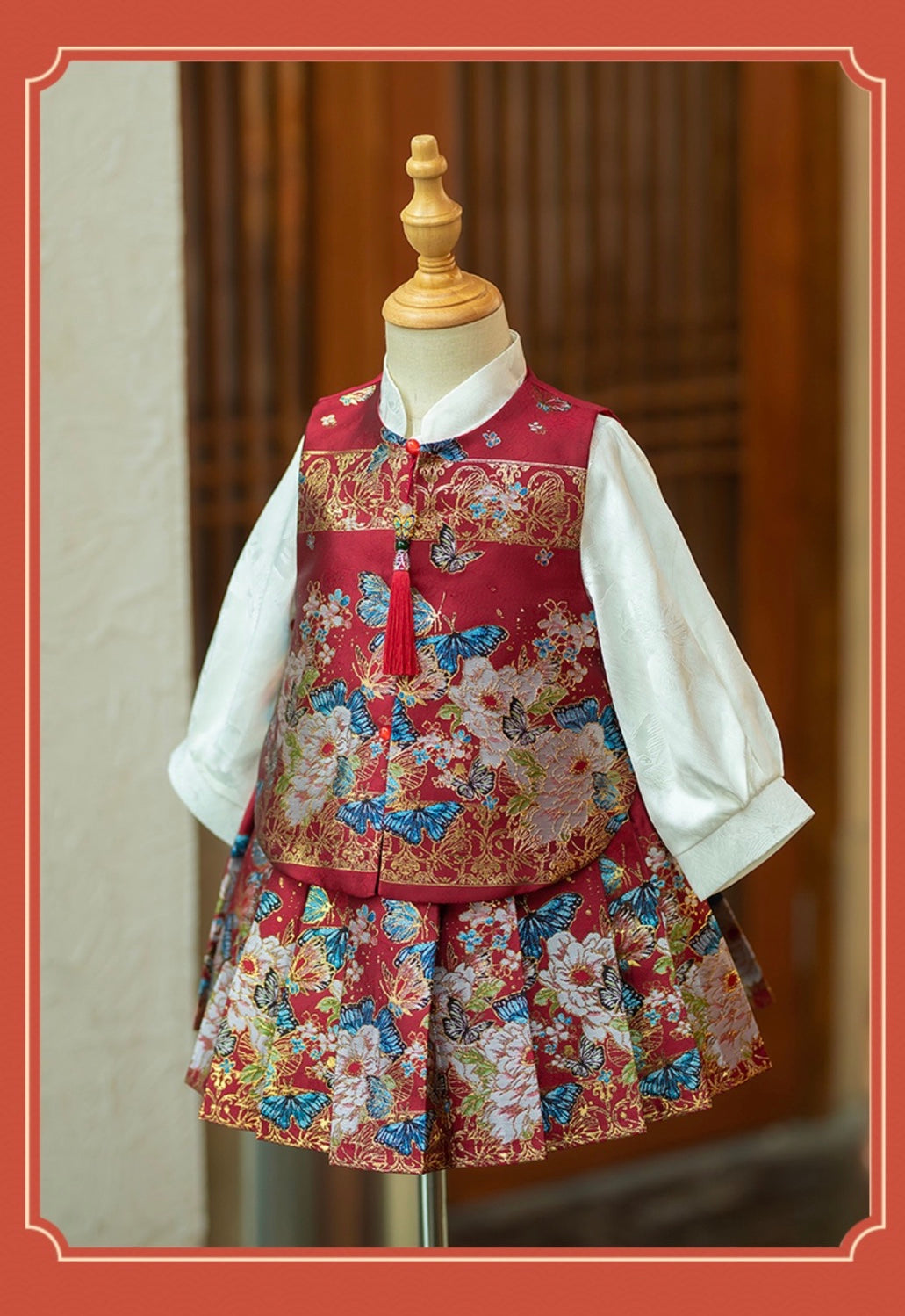 Girls' one-year-old dress Girl baby summer 2024 new Zhuzhou horse skirt set new Chinese female treasure Hanfu spring