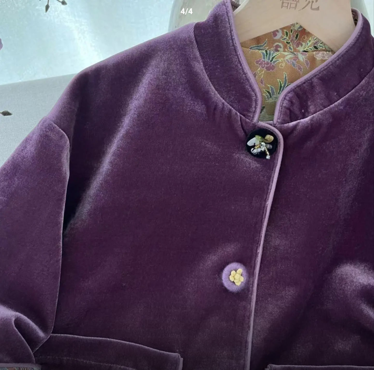 【YURU China】D657 Early Autumn New Arrival: New Chinese Style Niche Designer Lao Qian Traditional Chinese Double-Sided Reversible Coat